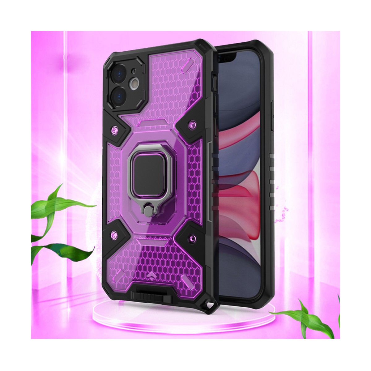 Techsuit - Honeycomb Armor - iPhone 11 - Noire