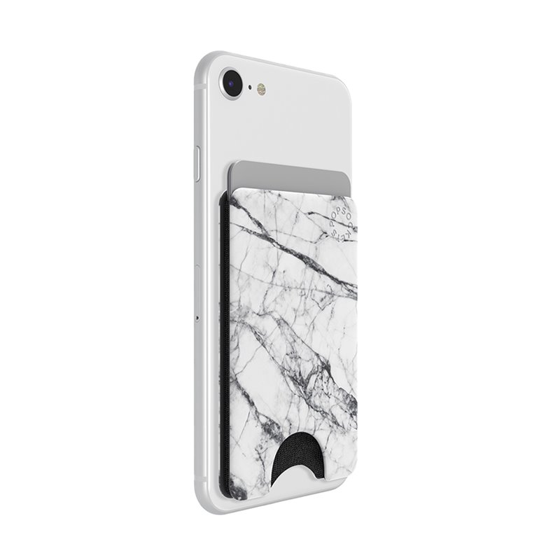 PopSockets - PopWallet - White Marble