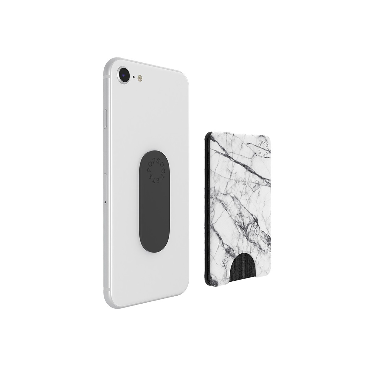 PopSockets - PopWallet - White Marble