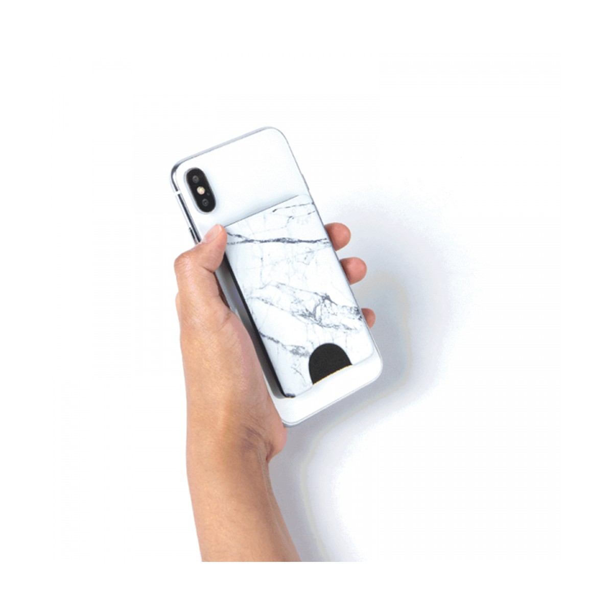 PopSockets - PopWallet - White Marble