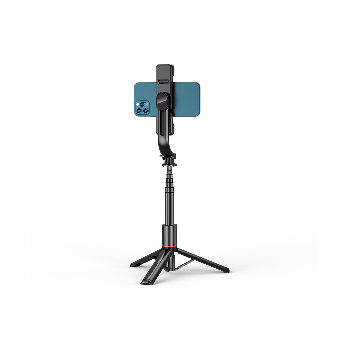 Techsuit - Selfie Stick (L12D) - Télécommande Bluetooth et support pour trépied - Noir