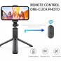 Techsuit - Selfie Stick (Q01) - avec télécommande Bluetooth et support pour trépied - Blanc