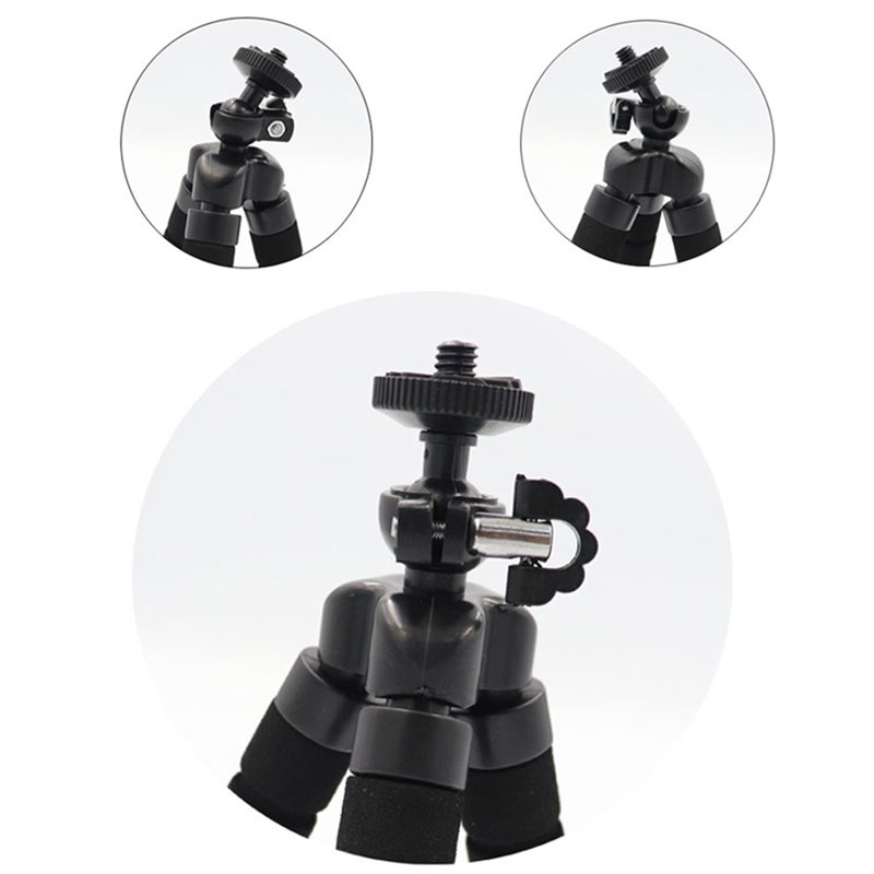 Techsuit - Trépied pour appareil photo (OTC-01) - Support réglable Octopus avec compatibilité vis 1/4" - Noir