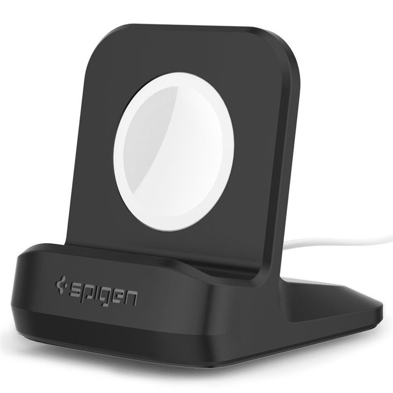 Spigen - Support de chargeur (S350) - pour Apple Watch 4/5/6/7/8/SE (38/40/41/42/44/45mm) - Noir