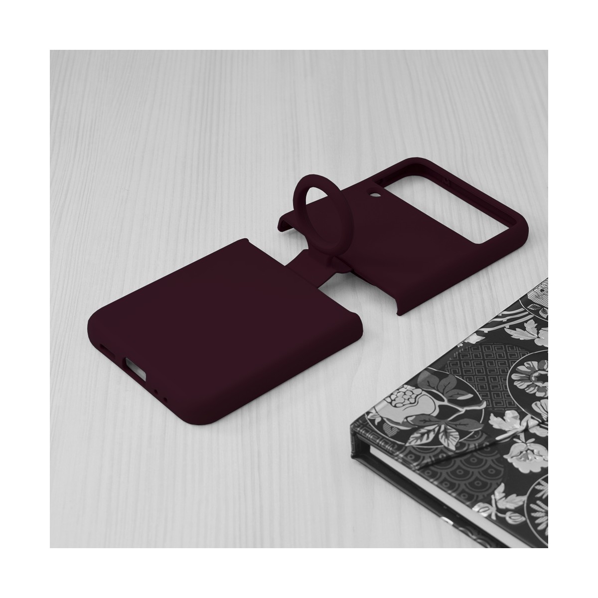 Techsuit - Soft Edge Silicone - Samsung Galaxy Z Flip3 5G - Violet Prune