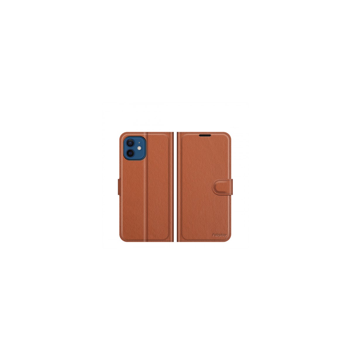 Etui de protection FAIRPLAY ALHENA pour iPhone 14 Plus Marron