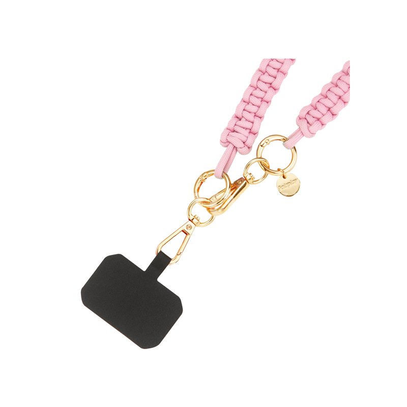  Bijou  téléphone portable, Chaine grosse maille 120cm  VITTORA (Rose)