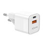 Chargeur Aisens GAN 20W - 1xUSB-C PD3.0 QC4.0 - 1xUSB-A QC3.0 - Blanc