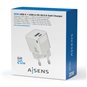 Chargeur Aisens GAN 20W - 1xUSB-C PD3.0 QC4.0 - 1xUSB-A QC3.0 - Blanc