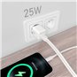 Aisens Chargeur Gan 25W - 1xUSB-C PD3.0 QC4.0 - 1xUSB-A QC3.0 - Blanc