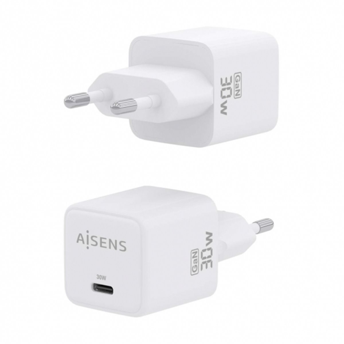 Aisens Gan USB-C Chargeur 30W - Blanc