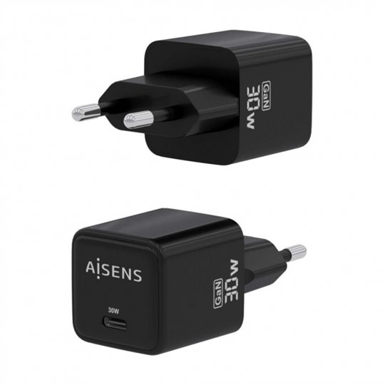 Aisens Gan USB-C Chargeur 30W - Noir