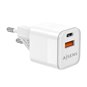 Chargeur Aisens GAN 30W - 1xUSB-C PD3.0 QC4.0 - 1xUSB-A QC3.0 - Couleur Blanc