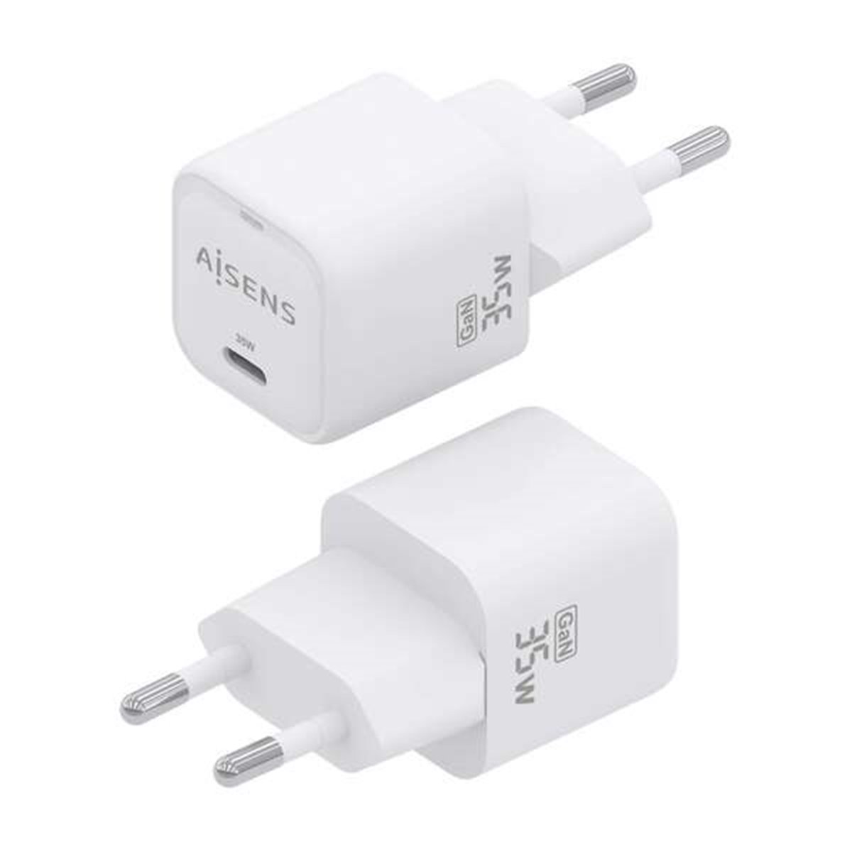 Chargeur Aisens GAN 35W - 1xUSB-C PD3.0 QC4.0 - Couleur Blanc