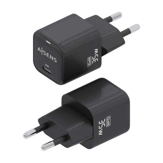 Chargeur Aisens GAN 35W - 1xUSB-C PD3.0 QC4.0 - Couleur Noir