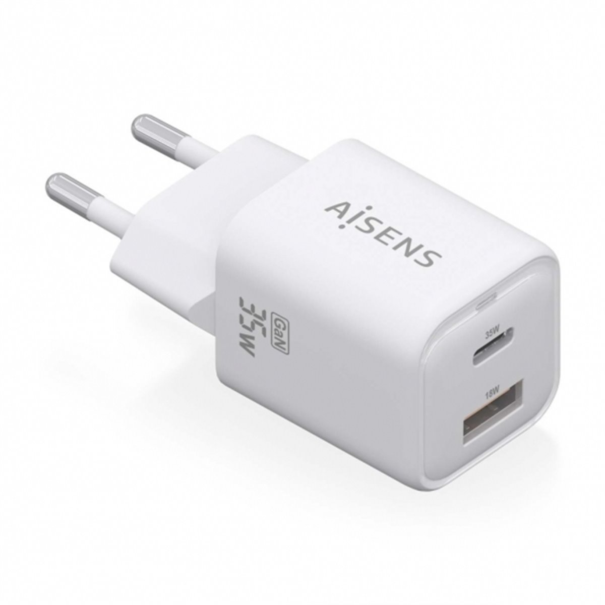 Aisens Gan USB-C Chargeur 35W - Haute efficacité énergétique  - Couleur Blanc