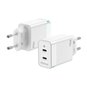 Chargeur Aisens GAN 45W - 2xUSB-C PD3.0 QC4.0 - Couleur Blanc 