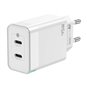 Chargeur Aisens GAN 45W - 2xUSB-C PD3.0 QC4.0 - Couleur Blanc 