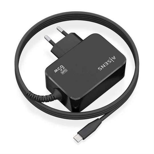 Aisens Chargeur GAN 65W PD3.0 1xUSB-C 1,8m - Couleur Noir