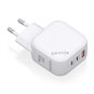 Chargeur Aisens GAN 65W - 2xUSB-C PD3.0 QC4.0 - 1xUSB-A QC3.0 - Couleur Blanc