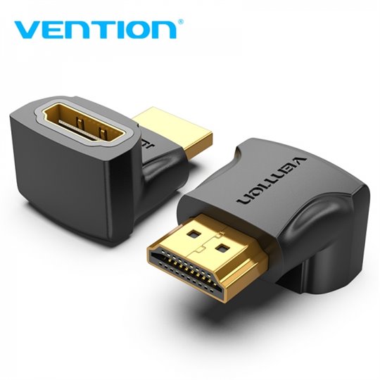 Adaptateur Convention HDMI Mâle vers HDMI Femelle 270º 4K - Couleur Noir