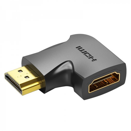 Adaptateur Convention HDMI Mâle vers HDMI Femelle 4K 270º - Couleur Noir