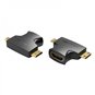 Adaptateur Convention HDMI Femelle vers Micro HDMI Mâle - Mini HDMI Mâle - Couleur Noir