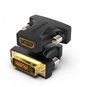 Adaptateur Convention HDMI Femelle vers DVI (24+1) Mâle - Couleur Noir