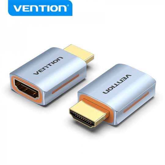 Adaptateur Convention HDMI 2.1 mâle vers HDMI femelle - 8K - Couleur bleue