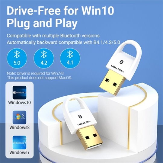 Adaptateur USB vers Bluetooth Convention - Blanc