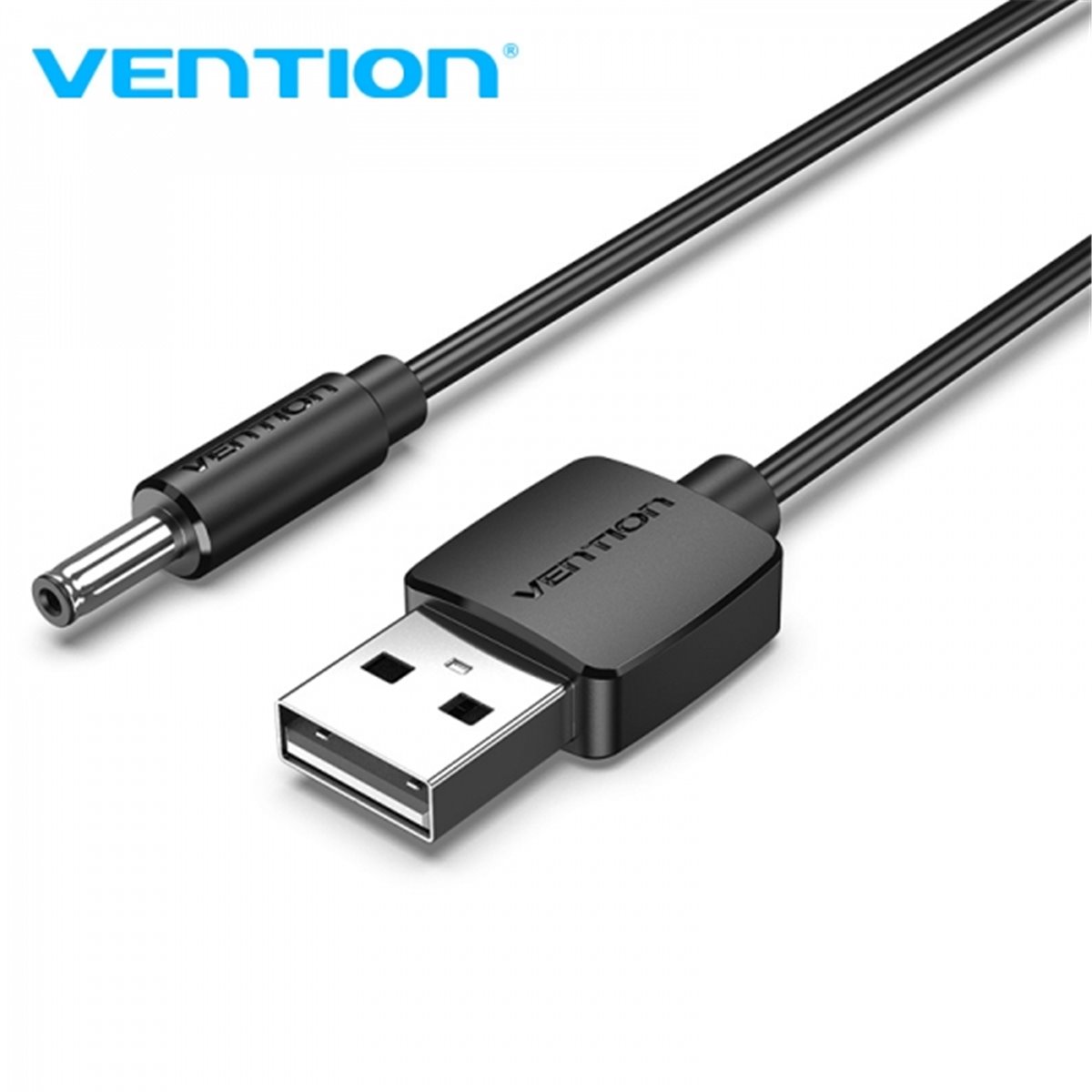 Câble convertisseur Vention USB mâle vers DC 3,5 mm mâle - 0,5 m - Couleur noire