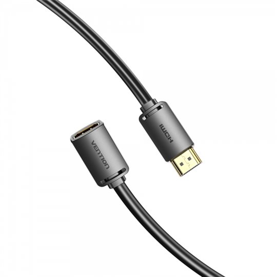 Câble d'extension Vention HDMI mâle vers HDMI femelle 2.0 4K - 1,5 m - Couleur noire