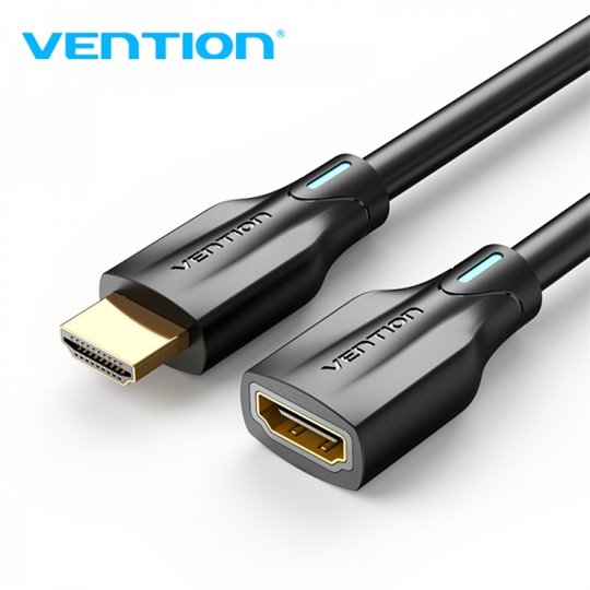 Vention Câble Rallonge HDMI 2.1 8K HDMI Mâle vers HDMI Femelle - 1m - Couleur Noir