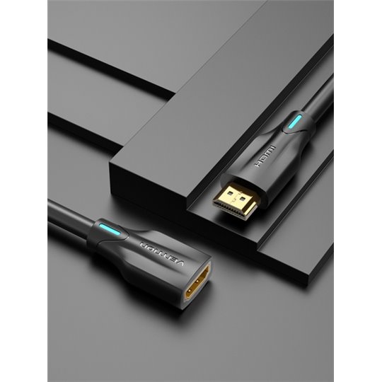 Vention Câble Rallonge HDMI 2.1 8K HDMI Mâle vers HDMI Femelle - 1m - Couleur Noir