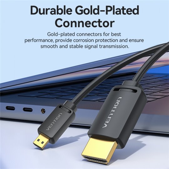 Câble Vention HDMI 2.0 4K HDMI Mâle vers Mini HDMI Mâle - 1m - Couleur Noir