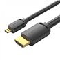 Câble Vention Micro HDMI Mâle vers HDMI Mâle 2.0 4K - 1 m - Noir