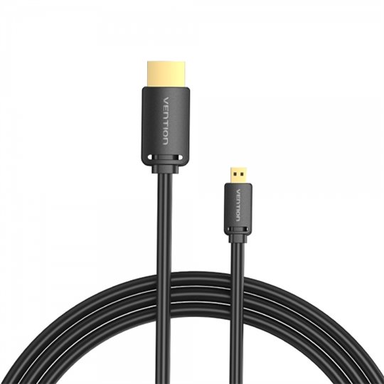 Câble Vention Micro HDMI Mâle vers HDMI Mâle 2.0 4K - 1 m - Noir