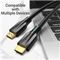 Câble Vention Micro HDMI Mâle vers HDMI Mâle 2.0 4K - 1,5 m - Couleur Noir