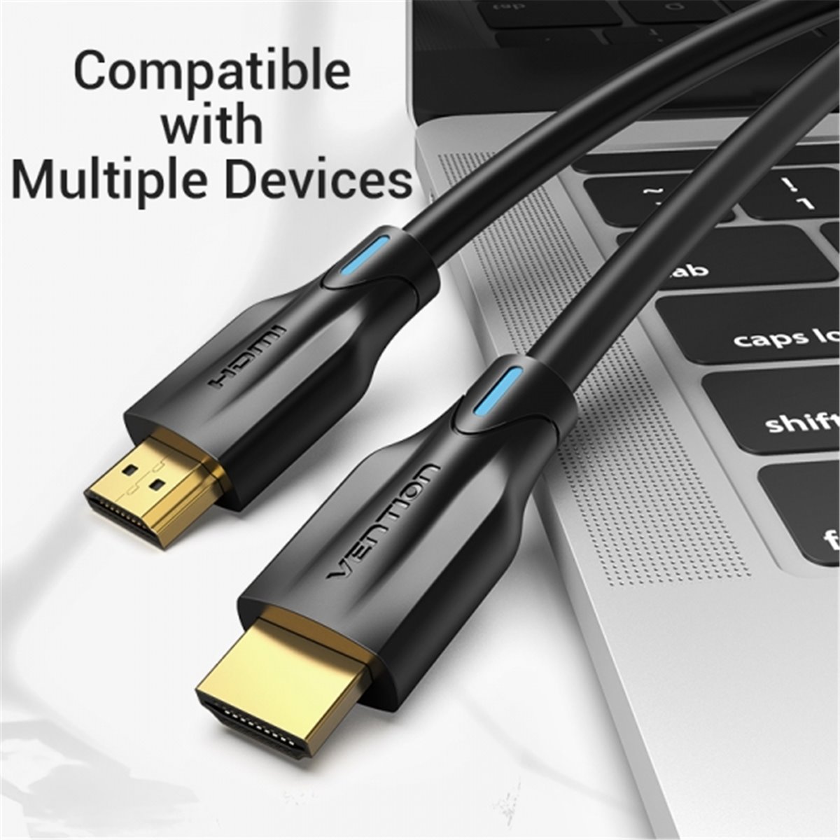 Câble HDMI mâle vers HDMI mâle 2.1 8K Vention - 1,5 m - Noir