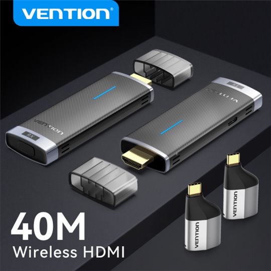 Convention HDMI Wireless 5G - Connexion sans fil HDMI - Couleur Noir