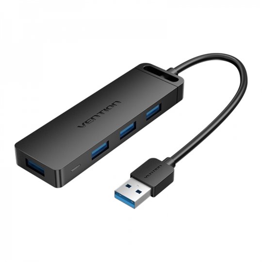 Vention HUB 4 en 1 USB 3.0 vers 4xUSB3.0/MicroUSB/PD - 0,5m - Noir