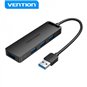 Vention HUB 4 en 1 USB 3.0 vers 4xUSB3.0/MicroUSB/PD - 0,5m - Noir