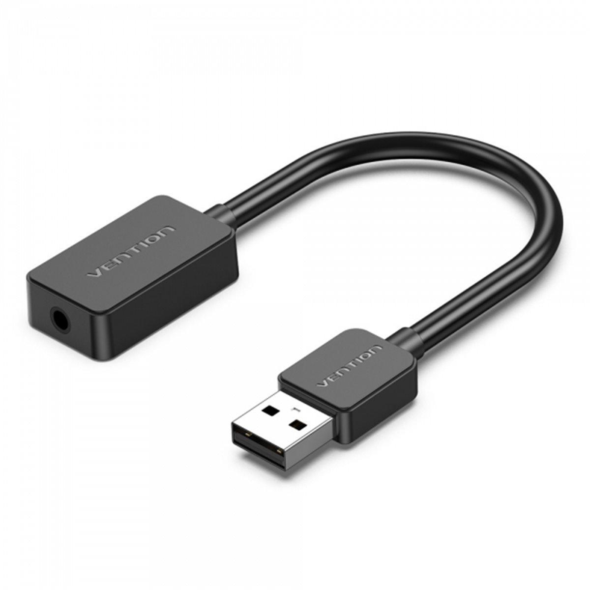 Carte son USB A Vention vers prise femelle 3,5 - Noir