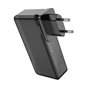 Hoco - Power Bank compatible avec prise US/EU (Q16) - USB, Type-C, 22,5 W, 10 000 mAh - Noir