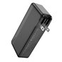 Hoco - Power Bank compatible avec prise US/EU (Q16) - USB, Type-C, 22,5 W, 10 000 mAh - Noir