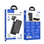 Hoco - Power Bank compatible avec prise US/EU (Q16) - USB, Type-C, 22,5 W, 10 000 mAh - Noir