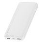 Baseus - Power Bank Bipow (PPBD050002) - Affichage numérique 2xUSB QC3.0, USB-C 10000mAh 15W + Câble Micro-USB 0.25m - Blanc