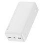 Baseus - Power Bank Bipow (PPBD050202) - Affichage numérique 2xUSB, USB-C, Micro-USB 30000mAh 15W + Câble Micro-USB 0.25m - Blan