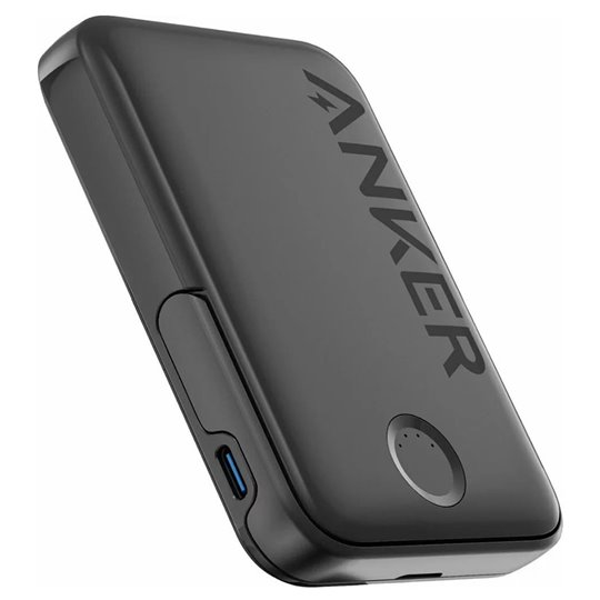 Anker - Batterie externe sans fil 322 (A1618G11) - MagSafe, pour iPhone, 5000 mAh, 7,5 W - Noir