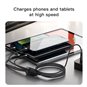 Yesido - Câble de charge (CA110) - Type-C vers 2 x Lightning, 2 x USB-C, 1,2 m, 4 A - Noir